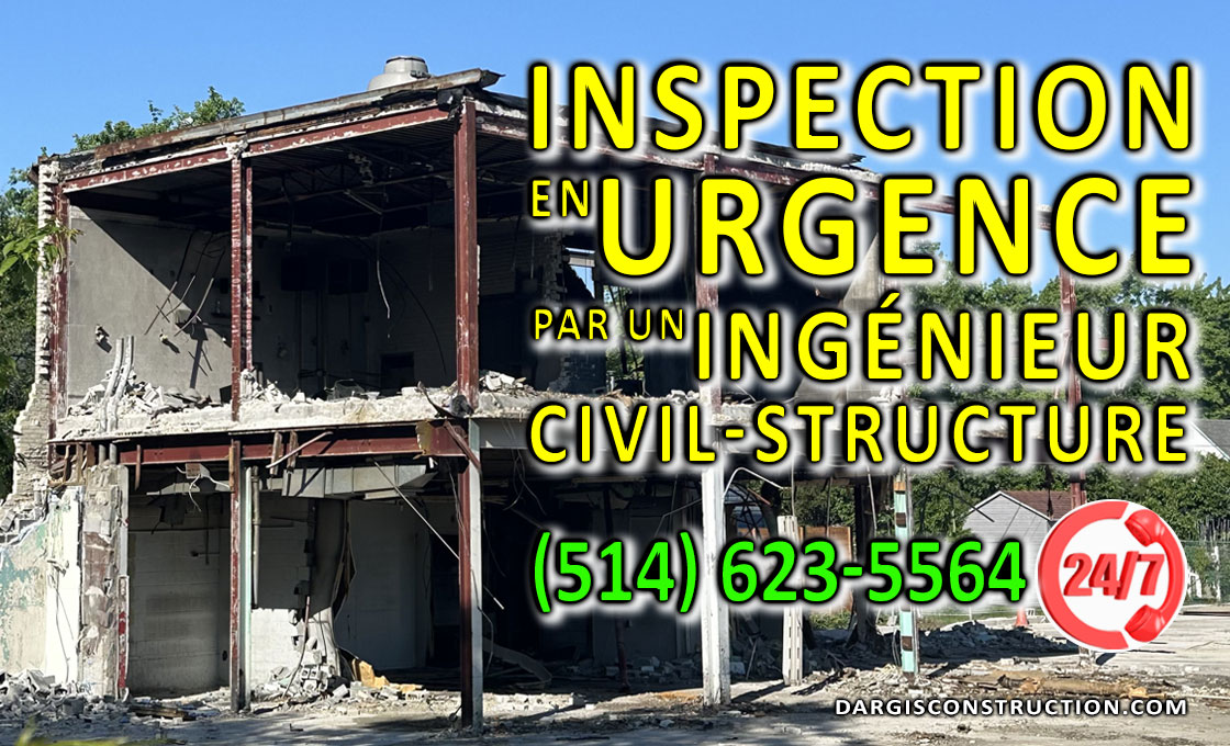 Inspection urgente d'un ingénieur en structure et civil pour la sécurité du bâtiment