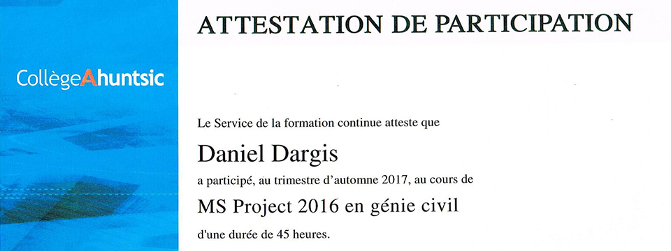 Consultant engineer project manager Daniel Dargis Eng.