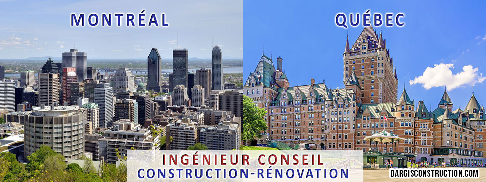 ingenieur conseil en construction rénovation de bâtiments Montreal Quebec