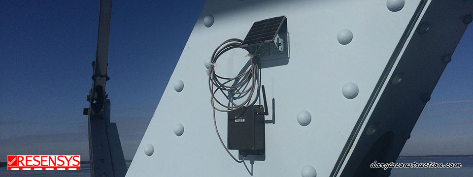 Resensys appareil pour surveillance structurelle sans-fil Dargis ingenieur